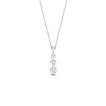 Load image into Gallery viewer, 0.50-carat-graduated-3-stone-diamond-necklace-in-FDPD11293-0.50CT-NL-WG
