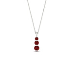 Load image into Gallery viewer, 0.50-carat-graduated-3-stone-ruby-necklace-in-FDPD11293GRUDR-0.50CT-NL-WG
