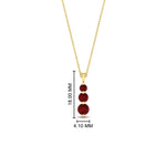 Load image into Gallery viewer, 0.50-carat-graduated-3-stone-ruby-necklace-in-FDPD11293GRUDR-0.50CT-NL-YG
