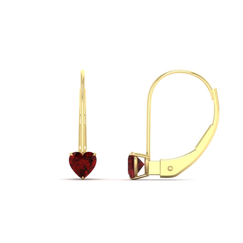 0.50-carat-heart-shape-ruby-stud-leverback-earrings-in-yellow-gold-FDEAR9225HTGRUDR-0.50 CT-NL-YG