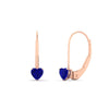 Load image into Gallery viewer, 0.50-carat-heart-shape-sapphire-stud-leverback-earrings-in-rose-gold-FDEAR9225HTGSABL-0.50 CT-NL-RG