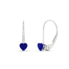 Load image into Gallery viewer, 0.50-carat-heart-shape-sapphire-stud-leverback-earrings-in-white-gold-FDEAR9225HTGSABL-0.50 CT-NL-WG
