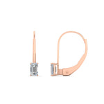 Load image into Gallery viewer, 0.50-carat-lever-back-emerald-diamond-studs-earrings-in-rose-gold-FD-EAR9225EM-0.50 CT-NL-RG