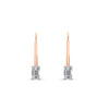Load image into Gallery viewer, 0.50-carat-lever-back-emerald-diamond-studs-earrings-in-rose-gold-FD-EAR9225EM-0.50 CT-NL-RG