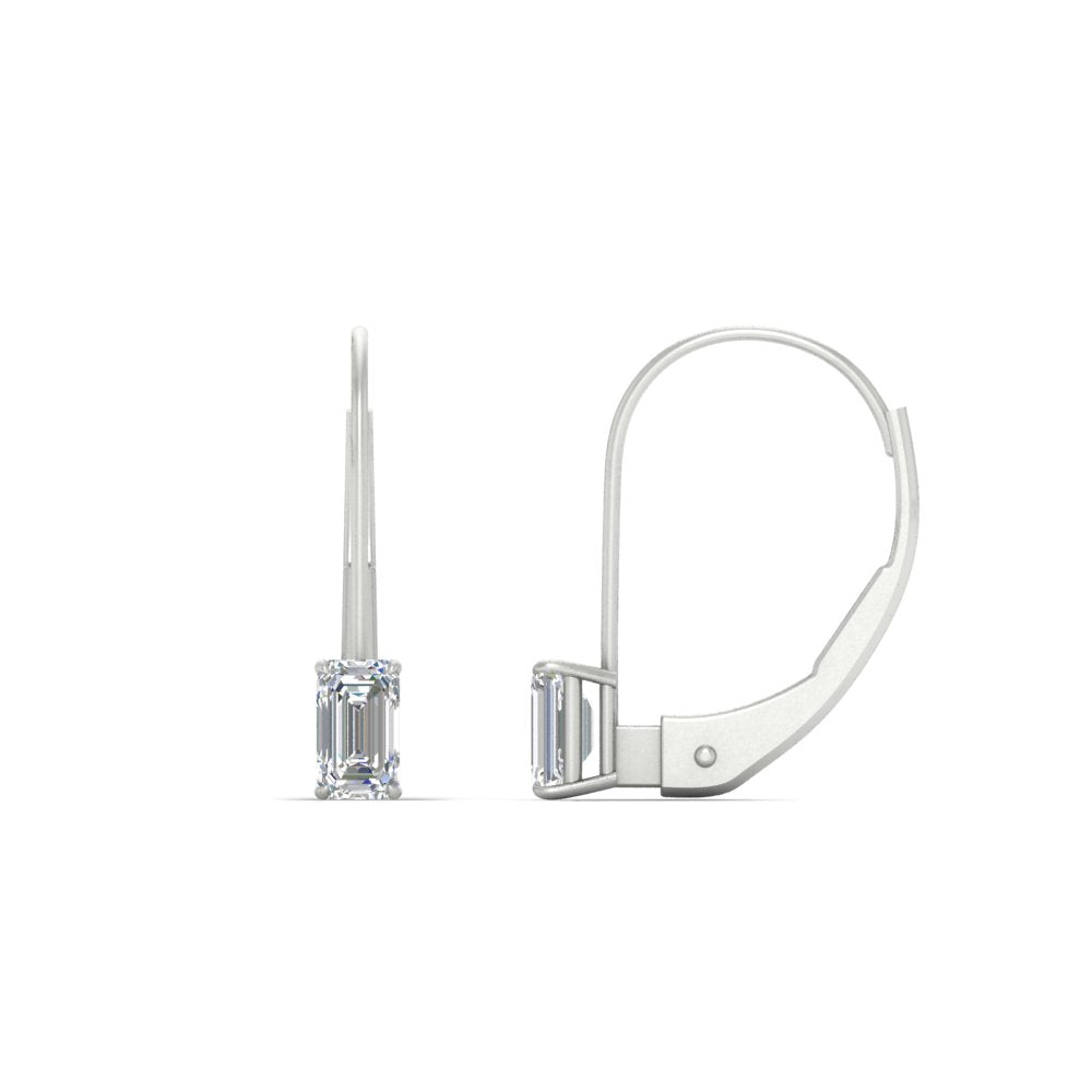 0.50-carat-lever-back-emerald-diamond-studs-earrings-in-white-gold-FD-EAR9225EM-0.50 CT-NL-WG