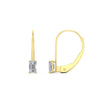 Load image into Gallery viewer, 0.50-carat-lever-back-emerald-diamond-studs-earrings-in-yellow-gold-FD-EAR9225EM-0.50 CT-NL-YG