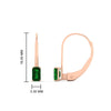 Load image into Gallery viewer, 0.50-carat-lever-back-emerald-emerald-studs-earrings-in-rose-gold-FD-EAR9225EMGEMGR-0.50 CT-NL-RG