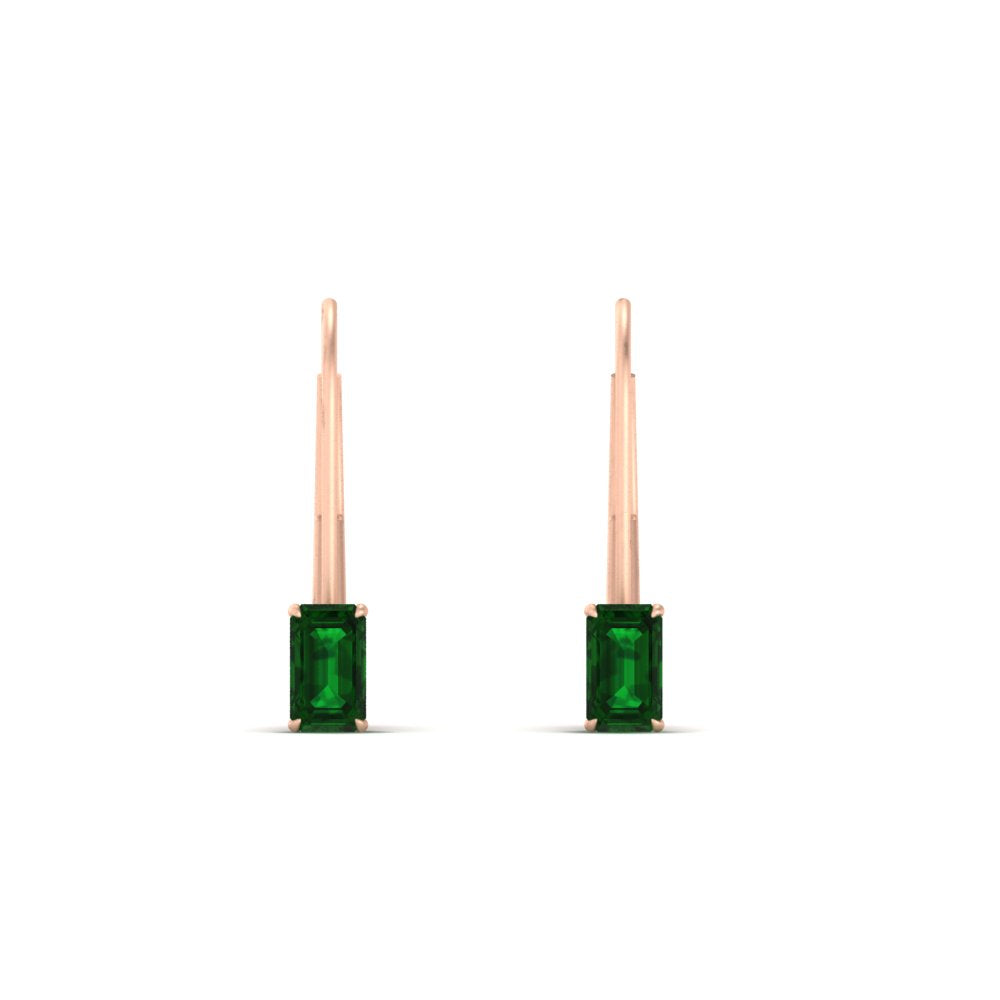 0.50-carat-lever-back-emerald-emerald-studs-earrings-in-rose-gold-FD-EAR9225EMGEMGR-0.50 CT-NL-RG