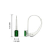 Load image into Gallery viewer, 0.50-carat-lever-back-emerald-emerald-studs-earrings-in-white-gold-FD-EAR9225EMGEMGR-0.50 CT-NL-WG