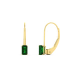 Load image into Gallery viewer, 0.50-carat-lever-back-emerald-emerald-studs-earrings-in-yellow-gold-FD-EAR9225EMGEMGR-0.50 CT-NL-YG