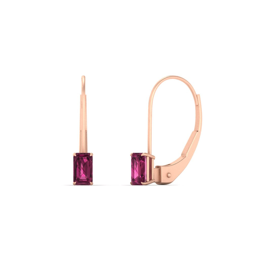 0.50-carat-lever-back-emerald-pink-sapphire-studs-earrings-in-rose-gold-FD-EAR9225EMGSADRPI-0.50 CT-NL-RG