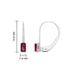 Load image into Gallery viewer, 0.50-carat-lever-back-emerald-pink-sapphire-studs-earrings-in-white-gold-FD-EAR9225EMGSADRPI-0.50 CT-NL-WG