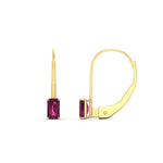Load image into Gallery viewer, 0.50-carat-lever-back-emerald-pink-sapphire-studs-earrings-in-yellow-gold-FD-EAR9225EMGSADRPI-0.50 CT-NL-YG