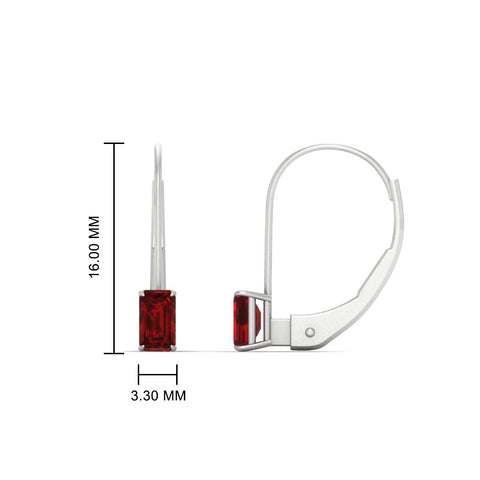 0.50-carat-lever-back-emerald-ruby-studs-earrings-in-white-gold-FD-EAR9225EMGRUDR-0.50 CT-NL-WG