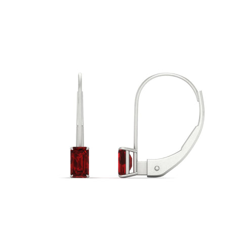 0.50-carat-lever-back-emerald-ruby-studs-earrings-in-white-gold-FD-EAR9225EMGRUDR-0.50 CT-NL-WG