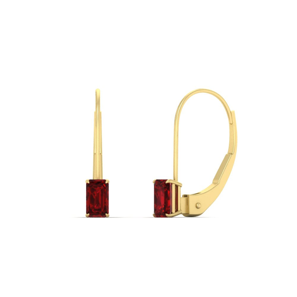 0.50-carat-lever-back-emerald-ruby-studs-earrings-in-yellow-gold-FD-EAR9225EMGRUDR-0.50 CT-NL-YG