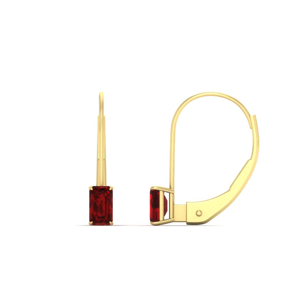 0.50-carat-lever-back-emerald-ruby-studs-earrings-in-yellow-gold-FD-EAR9225EMGRUDR-0.50 CT-NL-YG