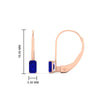 Load image into Gallery viewer, 0.50-carat-lever-back-emerald-sapphire-studs-earrings-in-rose-gold-FD-EAR9225EMGSABL-0.50 CT-NL-RG