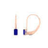 Load image into Gallery viewer, 0.50-carat-lever-back-emerald-sapphire-studs-earrings-in-rose-gold-FD-EAR9225EMGSABL-0.50 CT-NL-RG