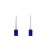 Load image into Gallery viewer, 0.50-carat-lever-back-emerald-sapphire-studs-earrings-in-white-gold-FD-EAR9225EMGSABL-0.50 CT-NL-WG