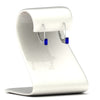 Load image into Gallery viewer, 0.50-carat-lever-back-emerald-sapphire-studs-earrings-in-white-gold-FD-EAR9225EMGSABL-0.50 CT-NL-WG