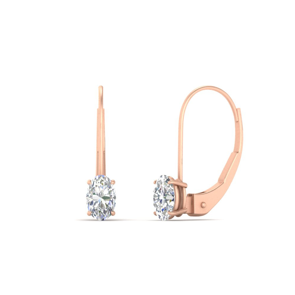 0.50-carat-oval-diamond-lever-back stud-earrings-in-rose-gold-FDEAR9225OV-0.50CT-NL-RG