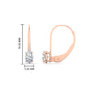 Thumbnail 23 - 0.50-carat-oval-diamond-lever-back stud-earrings-in-rose-gold-FDEAR9225OV-0.50CT-NL-RG