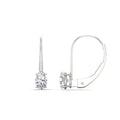 Thumbnail 2 - 0.50-carat-oval-diamond-lever-back stud-earrings-in-white-gold-FDEAR9225OV-0.50CT-NL-WG