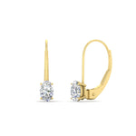 Load image into Gallery viewer, 0.50-carat-oval-diamond-lever-back stud-earrings-in-yellow-gold-FDEAR9225OV-0.50CT-NL-YG
