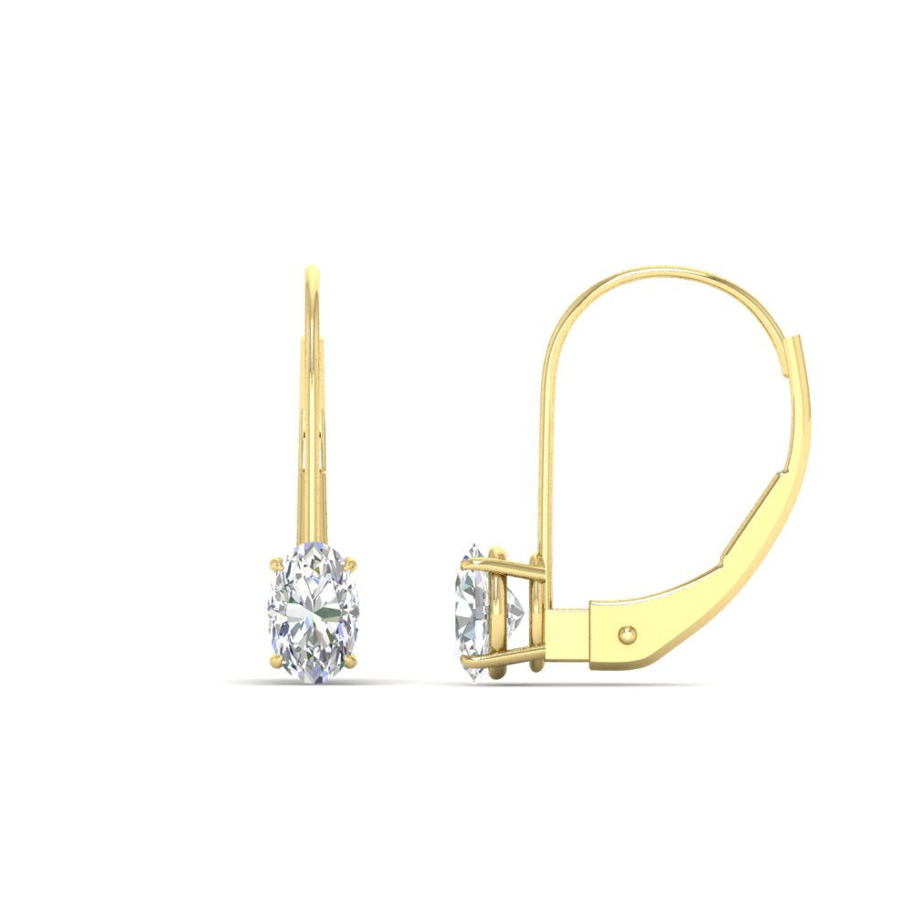 0.50-carat-oval-diamond-lever-back stud-earrings-in-yellow-gold-FDEAR9225OV-0.50CT-NL-YG