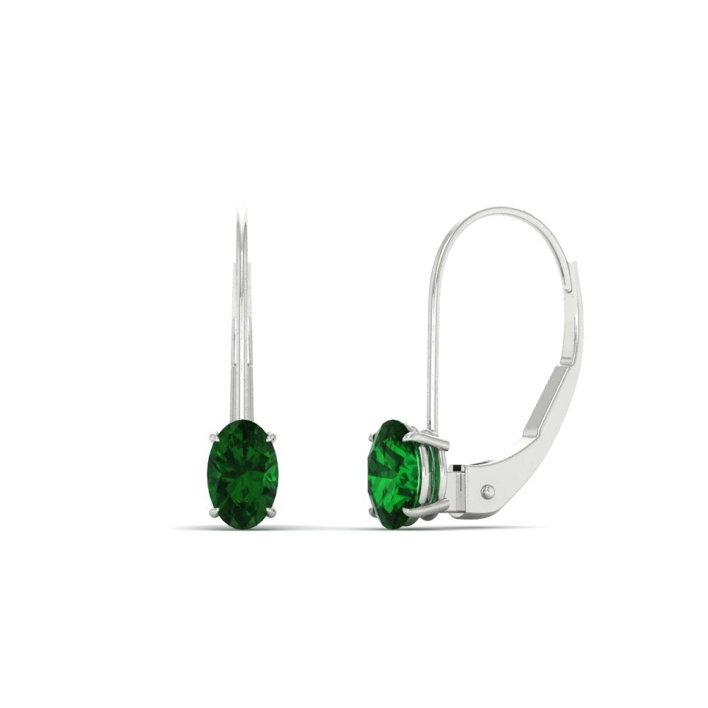0.50-carat-oval-emerald-lever-back stud-earrings-in-white-gold-FDEAR9225OVGEMGR-0.50CT-NL-WG