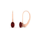 Thumbnail 36 - 0.50-carat-oval-ruby-lever-back stud-earrings-in-rose-gold-FDEAR9225OVGRUDR-0.50CT-NL-RG