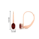 Load image into Gallery viewer, 0.50-carat-oval-ruby-lever-back stud-earrings-in-rose-gold-FDEAR9225OVGRUDR-0.50CT-NL-RG
