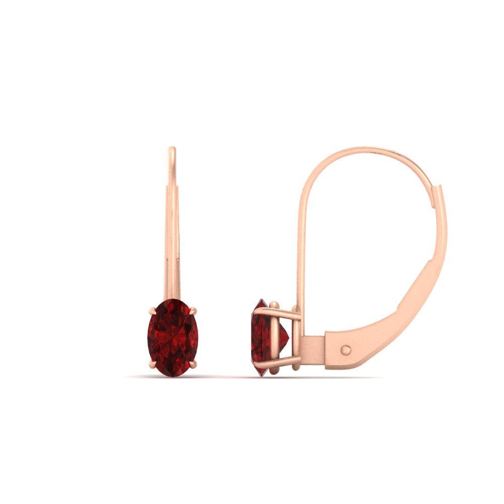 0.50-carat-oval-ruby-lever-back stud-earrings-in-rose-gold-FDEAR9225OVGRUDR-0.50CT-NL-RG