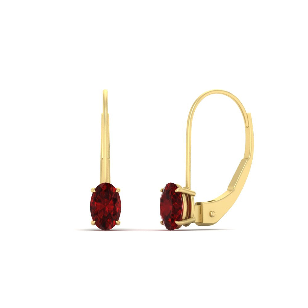 0.50-carat-oval-ruby-lever-back stud-earrings-in-yellow-gold-FDEAR9225OVGRUDR-0.50CT-NL-YG