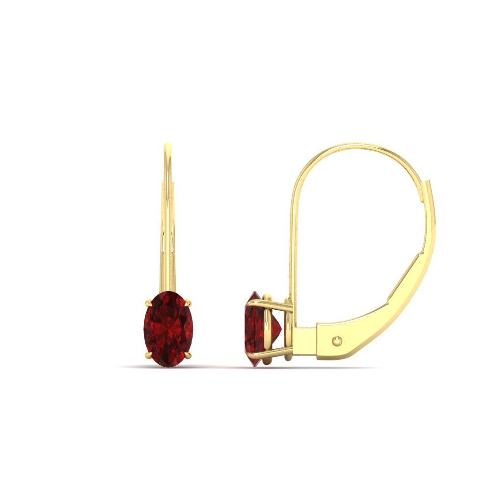 0.50-carat-oval-ruby-lever-back stud-earrings-in-yellow-gold-FDEAR9225OVGRUDR-0.50CT-NL-YG