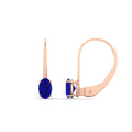 Thumbnail 27 - 0.50-carat-oval-sapphire-lever-back stud-earrings-in-rose-gold-FDEAR9225OVGSABL-0.50CT-NL-RG