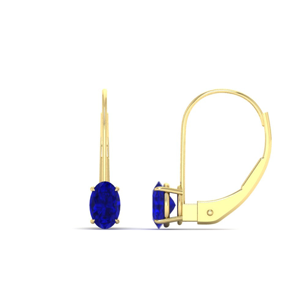 0.50-carat-oval-sapphire-lever-back stud-earrings-in-yellow-gold-FDEAR9225OVGSABL-0.50CT-NL-YG