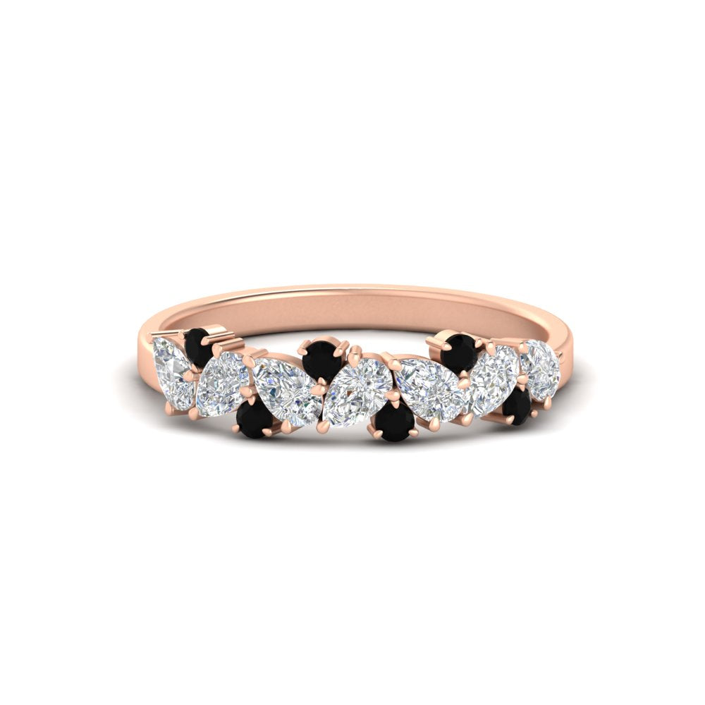 0.50-carat-pear-diamond-and-black-diamond-anniversary-wedding-band-in-rose-gold-FD9174BGBLACK-0.50CT-NL-RG