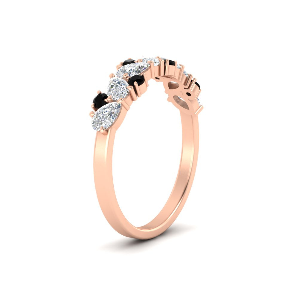 0.50-carat-pear-diamond-and-black-diamond-anniversary-wedding-band-in-rose-gold-FD9174BGBLACKANGLE2-0.50CT-NL-RG