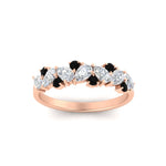 Load image into Gallery viewer, 0.50-carat-pear-diamond-and-black-diamond-anniversary-wedding-band-in-rose-gold-FD9174BGBLACKANGLE5-0.50CT-NL-RG
