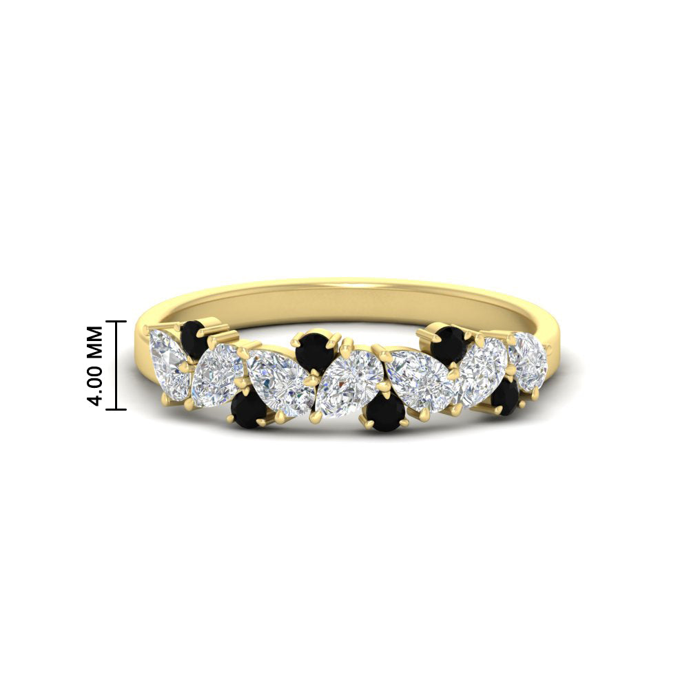 0.50-carat-pear-diamond-and-black-diamond-anniversary-wedding-band-in-yellow-gold-FD9174BGBLACK-0.50CT-NL-YG-HW