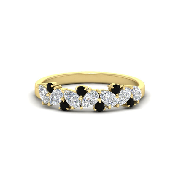 0.50-carat-pear-diamond-and-black-diamond-anniversary-wedding-band-in-yellow-gold-FD9174BGBLACK-0.50CT-NL-YG