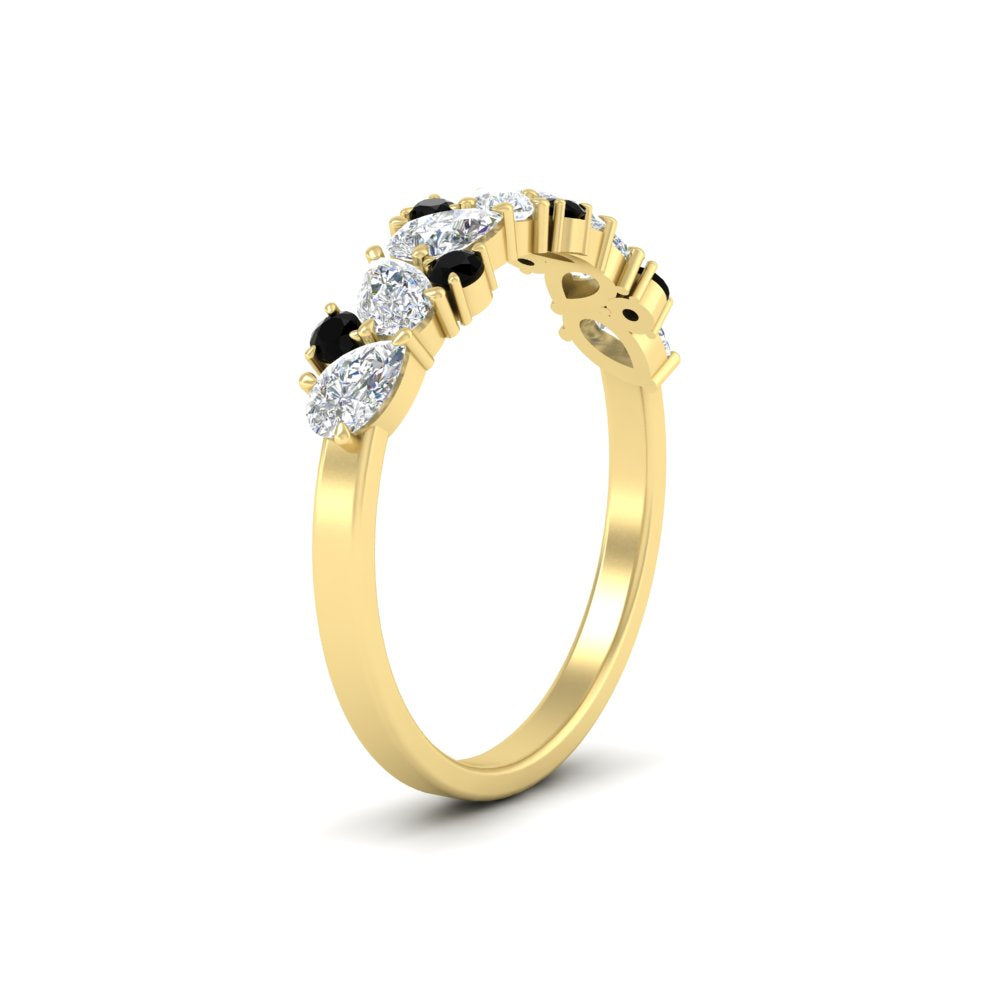 0.50-carat-pear-diamond-and-black-diamond-anniversary-wedding-band-in-yellow-gold-FD9174BGBLACKANGLE2-0.50CT-NL-YG