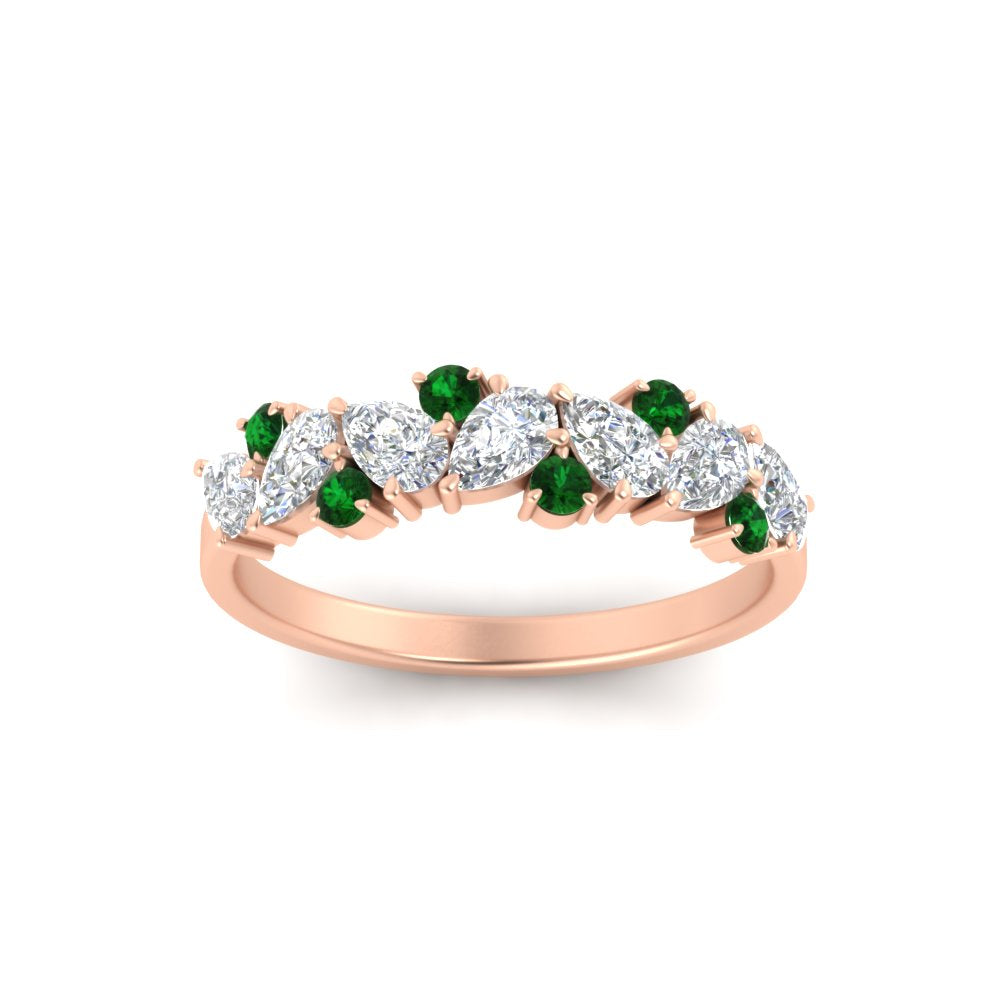 0.50-carat-pear-diamond-and-emerald-anniversary-wedding-band-in-rose-gold-FD9174BGEMGRANGLE5-0.50CT-NL-RG