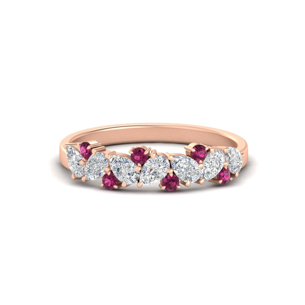 0.50-carat-pear-diamond-and-pink-sapphire-anniversary-wedding-band-in-rose-gold-FD9174BGSADRPI-0.50CT-NL-RG