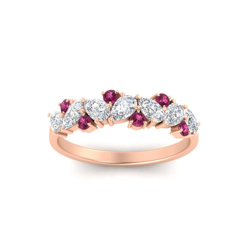 0.50-carat-pear-diamond-and-pink-sapphire-anniversary-wedding-band-in-rose-gold-FD9174BGSADRPIANGLE5-0.50CT-NL-RG