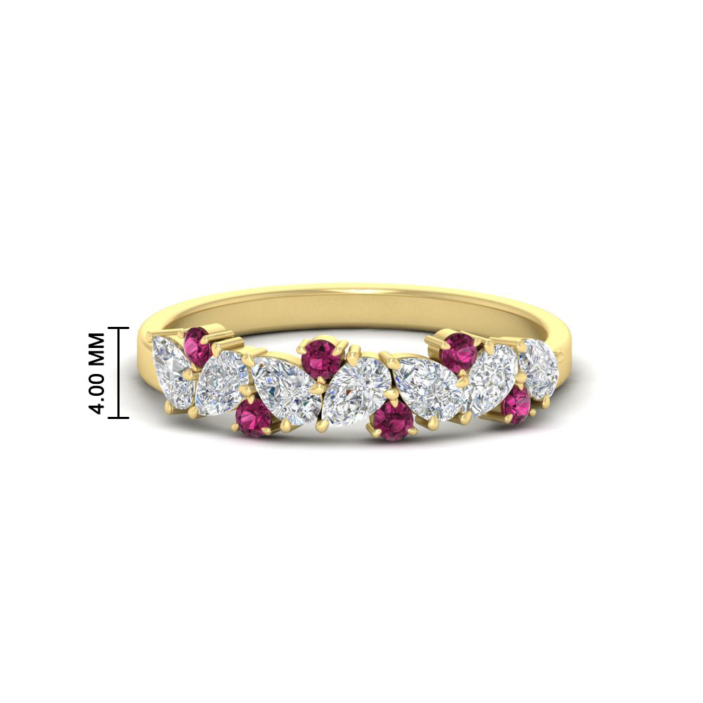 0.50-carat-pear-diamond-and-pink-sapphire-anniversary-wedding-band-in-yellow-gold-FD9174BGSADRPI-0.50CT-NL-YG-HW