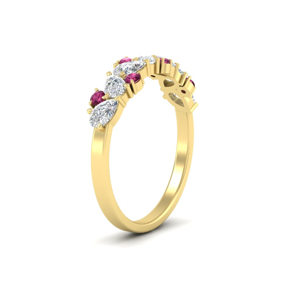 0.50-carat-pear-diamond-and-pink-sapphire-anniversary-wedding-band-in-yellow-gold-FD9174BGSADRPIANGLE2-0.50CT-NL-YG