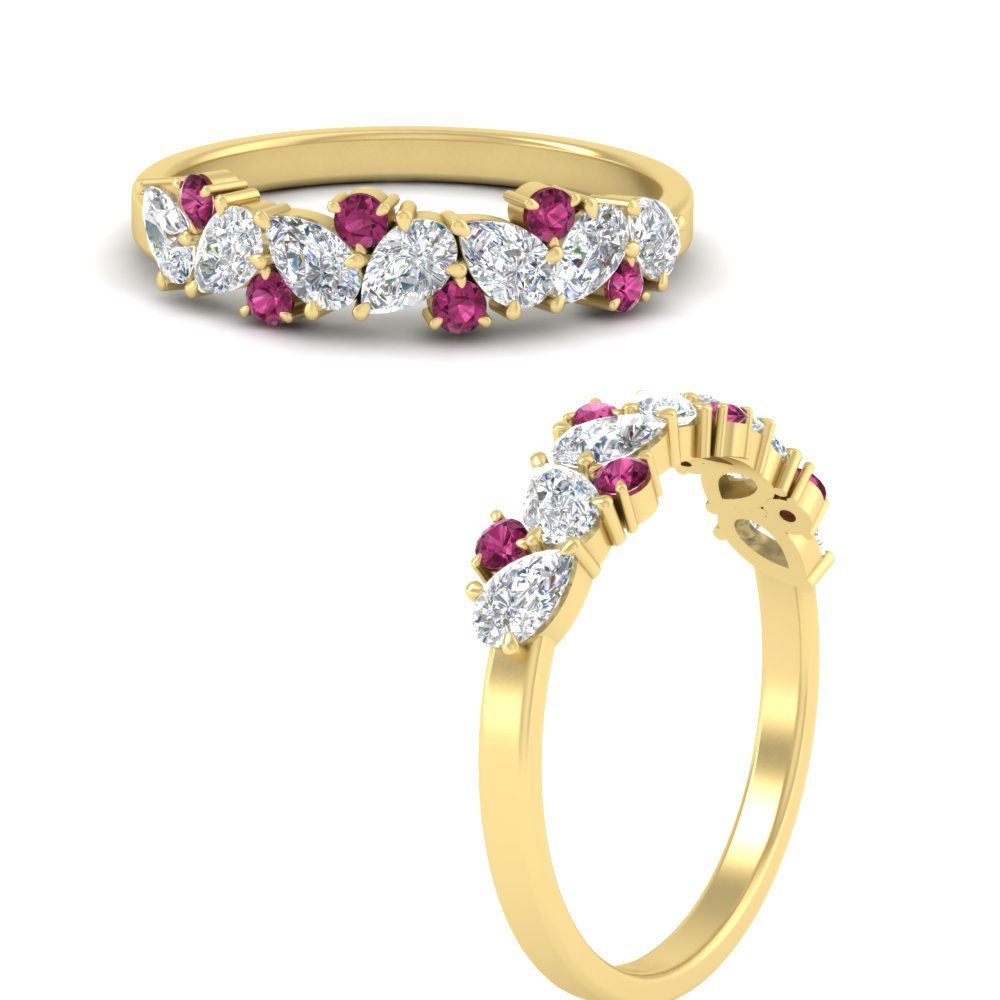 0.50-carat-pear-diamond-and-pink-sapphire-anniversary-wedding-band-in-yellow-gold-FD9174BGSADRPIANGLE3-0.50CT-NL-YG